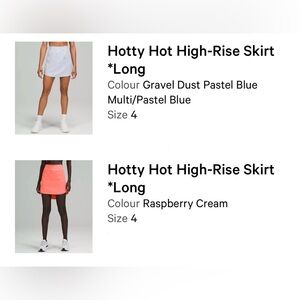 Hotty Hot High-Rise Skirt in Pastel Blue and Cream